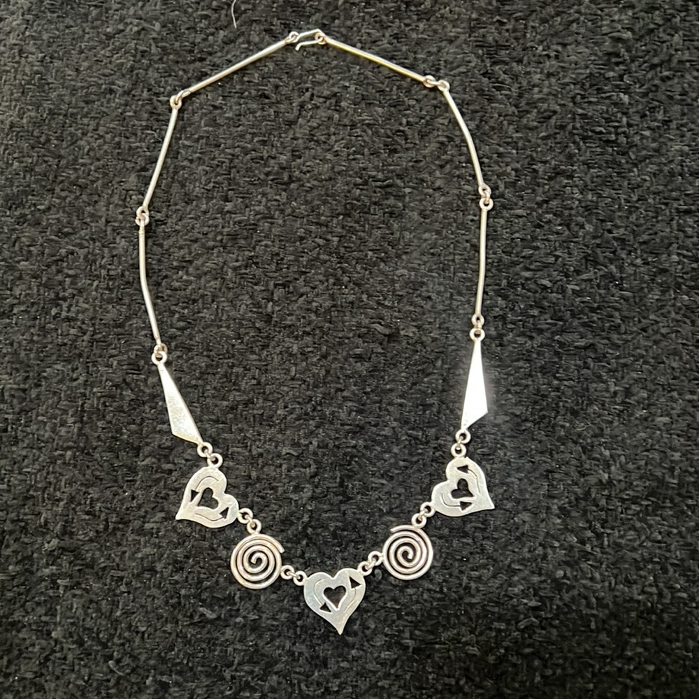 Solid Sterling Silver Necklace - image 2